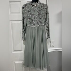 ASOS Sage Green Embellished Dress